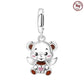 MISEFF New Original Bracelet 925 Sterling Silver Lovely Angel Girl Charms Beads For Jewelry Gifts Jewelry and Clovers