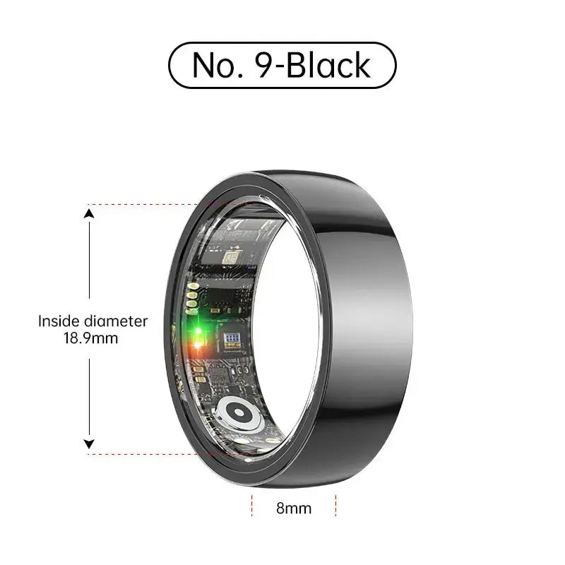 Smart Ring Bluetooth 5.1 Sleep Camera Remote Control Multiple Exercise Modes Wearable Fitness Ring Jewelry and Clovers