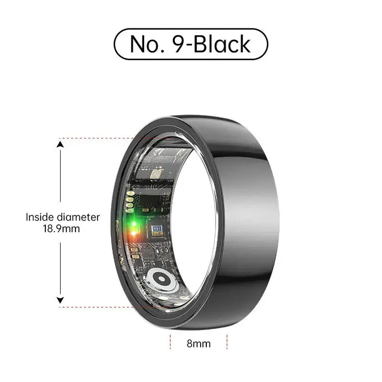 Smart Ring Bluetooth 5.1 Sleep Camera Remote Control Multiple Exercise Modes Wearable Fitness Ring Jewelry and Clovers