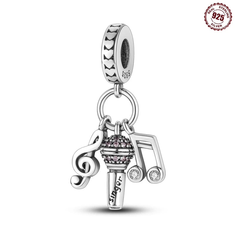 MISEFF New Original Bracelet 925 Sterling Silver Lovely Angel Girl Charms Beads For Jewelry Gifts