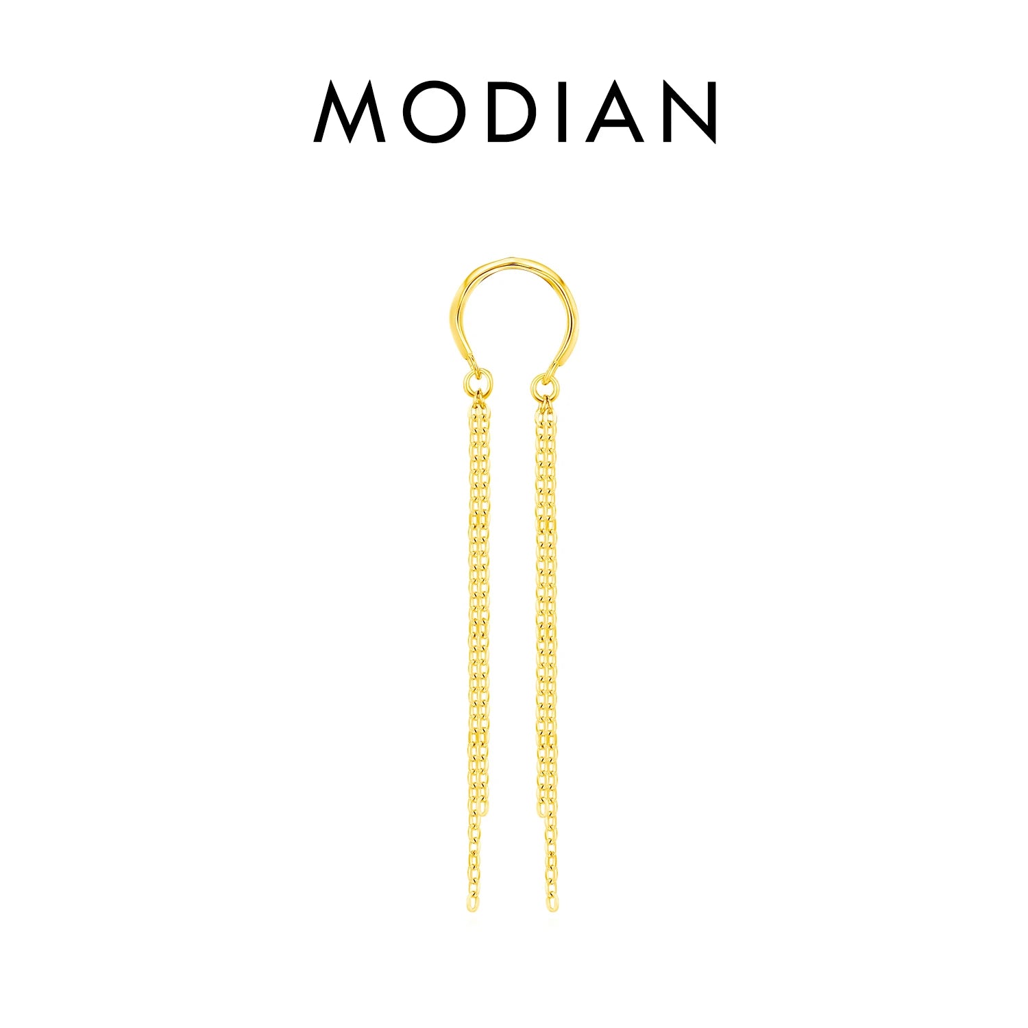 MODIAN 1PC Ear Cuff 925 Sterling SILVER Luxury Punk Geometric Clip Earrings Stackable Trendy Party Jewelry For Women: Girls Gift