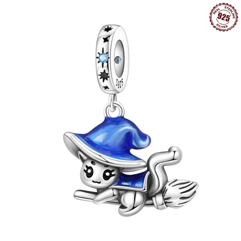 MISEFF New Original Bracelet 925 Sterling Silver Lovely Angel Girl Charms Beads For Jewelry Gifts