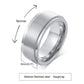 Vnox Personalized Spinner Ring for Men Women 6mm Stainless Steel Rotatable Wedding Band Custom Name Date Initial Male Tail Ring Jewelry and Clovers