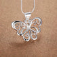 New 925 Sterling Silver Necklace Pendant Butterfly for Women Wedding Jewelry Fine Accessories High Quality Fashion Gifts Party Jewelry and Clovers