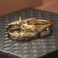 3pcs/set Retro Handmade Star and Moon Shaped Ring, Inlaid with Ring