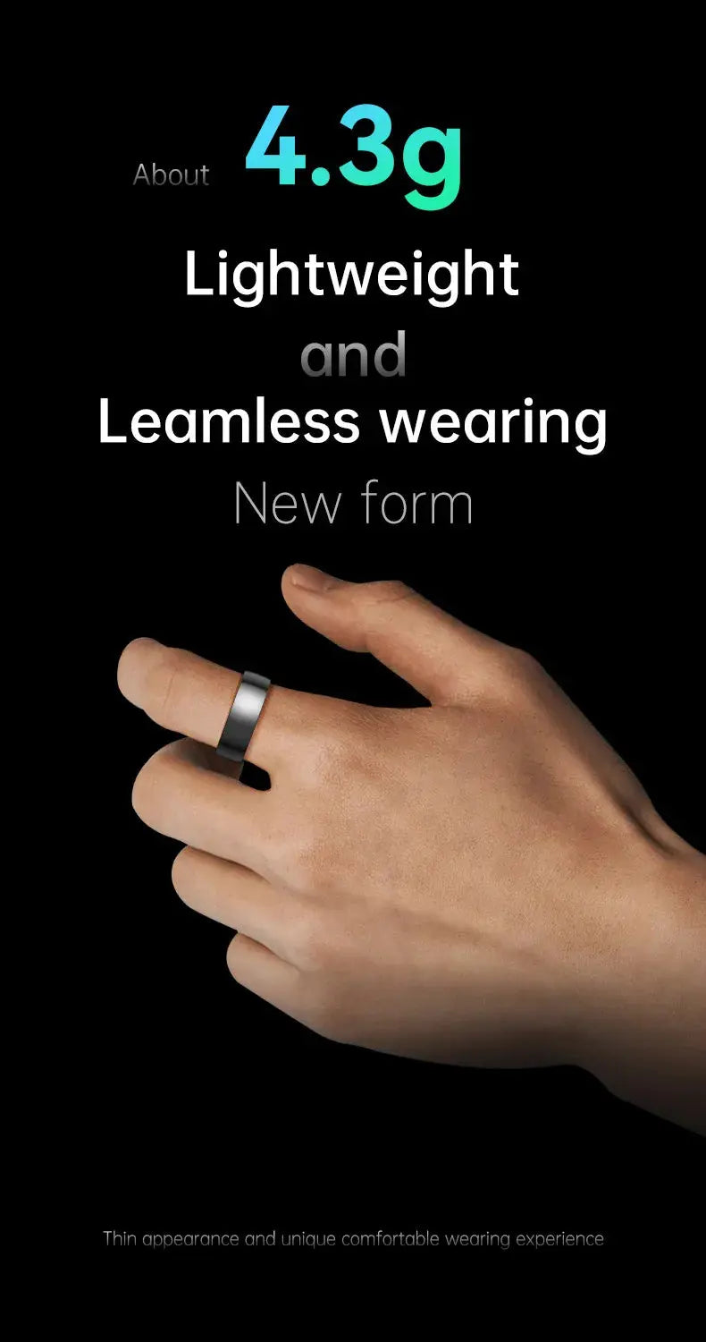 Smart Ring Bluetooth 5.1 Sleep Camera Remote Control Multiple Exercise Modes Wearable Fitness Ring Jewelry and Clovers