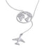 Yhpup New Arrivals Unique Creative Map Plane Pendant Necklace Gift Distinctive Stainless Steel Waterproof Jewellery Accessories Jewelry and Clovers