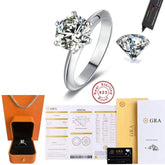 Hot New Luxury 925 Sterling Silver 1-3 Ct Real Moissanite Rings Wholesale Jewelry and Clovers