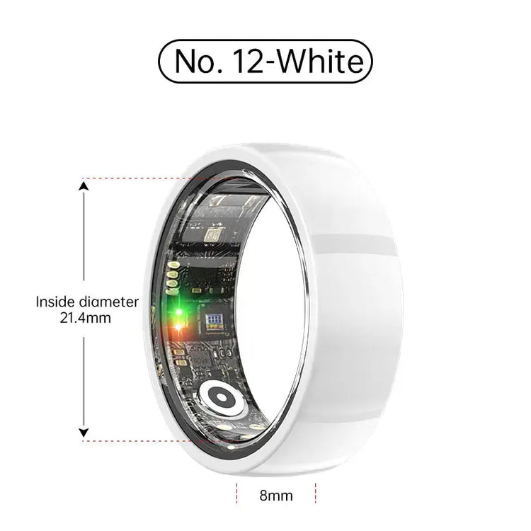 Smart Ring Bluetooth 5.1 Sleep Camera Remote Control Multiple Exercise Modes Wearable Fitness Ring Jewelry and Clovers