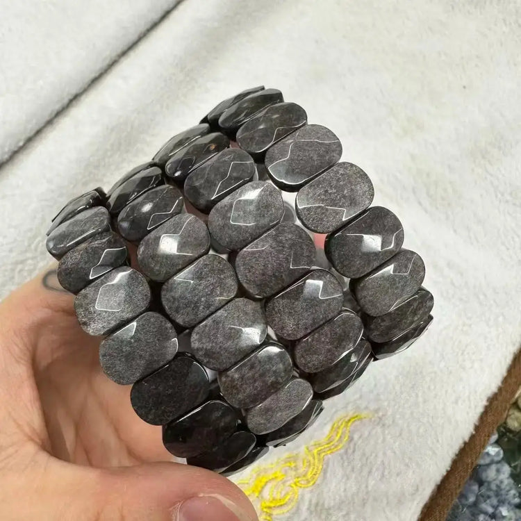 Natural Stone 8*14mm  Faceted Bracelets Lapis Labradorite Crystal  Red Jasper Agate Howlite Rhodonite Unakite For Wholesale Jewelry and Clovers