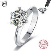 Hot New Luxury 925 Sterling Silver 1-3 Ct Real Moissanite Rings Wholesale Jewelry and Clovers