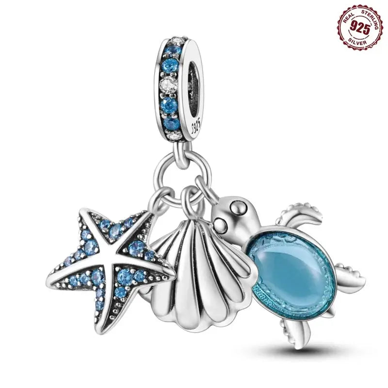 MISEFF New Original Bracelet 925 Sterling Silver Lovely Angel Girl Charms Beads For Jewelry Gifts Jewelry and Clovers