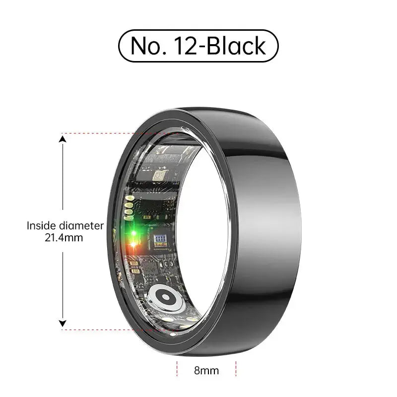 Smart Ring Bluetooth 5.1 Sleep Camera Remote Control Multiple Exercise Modes Wearable Fitness Ring Jewelry and Clovers