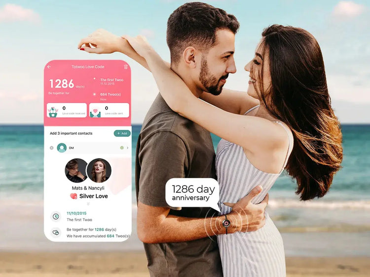 Totwoo Touch Single Bracelet - Long Distance Touch Bracelet Light up and Vibration Relationship Love Baracelet SMART BRACELET JEWELRY Jewelry and Clovers