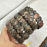 Natural Stone 8*14mm  Faceted Bracelets Lapis Labradorite Crystal  Red Jasper Agate Howlite Rhodonite Unakite For Wholesale Jewelry and Clovers