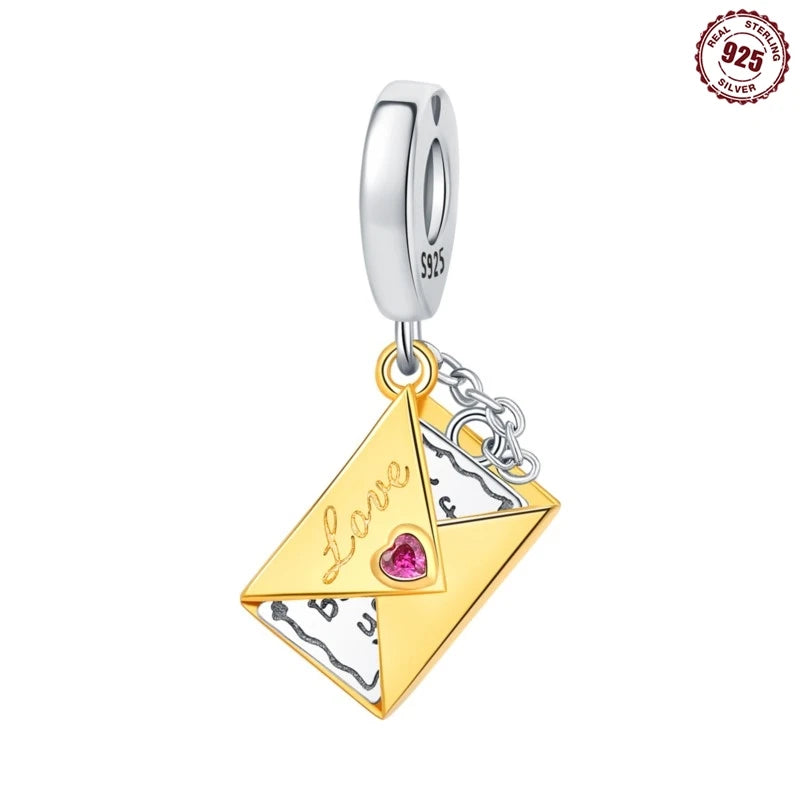 MISEFF New Original Bracelet 925 Sterling Silver Lovely Angel Girl Charms Beads For Jewelry Gifts