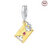 MISEFF New Original Bracelet 925 Sterling Silver Lovely Angel Girl Charms Beads For Jewelry Gifts Jewelry and Clovers