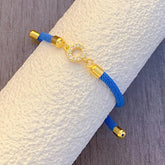 2023 New Pave Zircon A-Z Initial Letter Bracelets For Women Colorful Adjustable Rope Charm Bracelet For Women Jewelry Gift Jewelry and Clovers