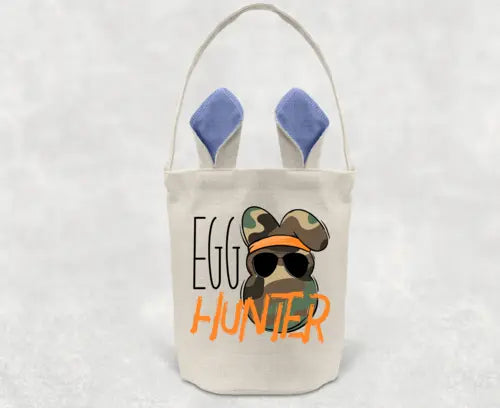 Camo Egg Hunter Easter Basket Jewelry and Clovers