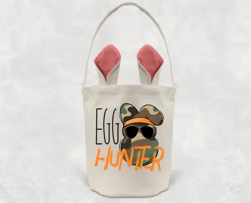 Camo Egg Hunter Easter Basket Jewelry and Clovers