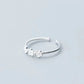 New Fashion Silver Color Green Flower Leaf Rose Daisy Enamel Open Finger Rings For Women Girl Jewelry Gift Dropship Wholesale Jewelry and Clovers