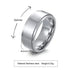 Vnox Personalized Spinner Ring for Men Women 6mm Stainless Steel Rotatable Wedding Band Custom Name Date Initial Male Tail Ring Jewelry and Clovers
