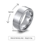 Vnox Personalized Spinner Ring for Men Women 6mm Stainless Steel Rotatable Wedding Band Custom Name Date Initial Male Tail Ring Jewelry and Clovers