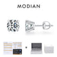 MODIAN D Color 1CT Moissanite Stud Earrings For Women 925 Sterling Silver 0.5CT Dazzling Lab Diamond Wedding Jewelry Gifts Jewelry and Clovers