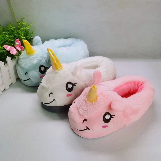 Winter Slippers Ladies Home Shoes Fur Slippers Women House Shoes Unicorn Slippers 2020 Classic Pantoufle Femme Jewelry and Clovers