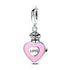 Charms Beads 925 Sterling Silver Pink Love Bow Rubik&
