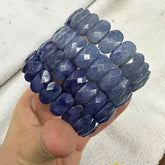 Natural Stone 8*14mm  Faceted Bracelets Lapis Labradorite Crystal  Red Jasper Agate Howlite Rhodonite Unakite For Wholesale Jewelry and Clovers