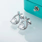 AnuJewel 4cttw D Color Moissanite Diamond 18K Gold Plated 925 Sterling Silver Stud Earrings For Woman Jewelry and Clovers