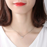 New Arrivals 925 Sterling Silver Star Necklaces & Pendants For Women Hot Fashion sterling-silver-jewelry Jewelry and Clovers