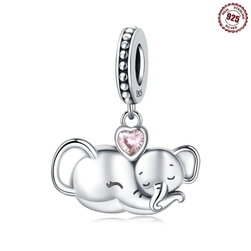 MISEFF New Original Bracelet 925 Sterling Silver Lovely Angel Girl Charms Beads For Jewelry Gifts