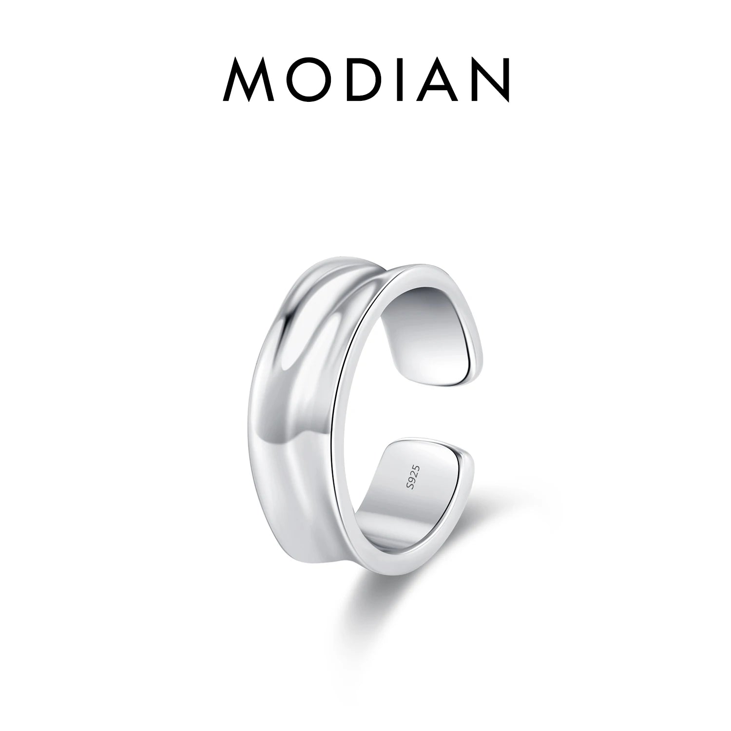 MODIAN 1PC Ear Cuff 925 Sterling SILVER Luxury Punk Geometric Clip Earrings Stackable Trendy Party Jewelry For Women: Girls Gift