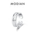 MODIAN 1PC Ear Cuff 925 Sterling SILVER Luxury Punk Geometric Clip Earrings Stackable Trendy Party Jewelry For Women: Girls Gift Jewelry and Clovers