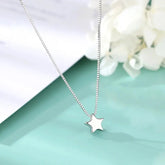 New Arrivals 925 Sterling Silver Star Necklaces & Pendants For Women Hot Fashion sterling-silver-jewelry Jewelry and Clovers
