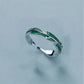 New Fashion Silver Color Green Flower Leaf Rose Daisy Enamel Open Finger Rings For Women Girl Jewelry Gift Dropship Wholesale Jewelry and Clovers