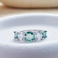 Luxury Total 3.6 Carat moissanite lab Diamonds Rings  Round Brilliant for Women Bride Wedding Band Gift fine dating Jewelry gift Jewelry and Clovers