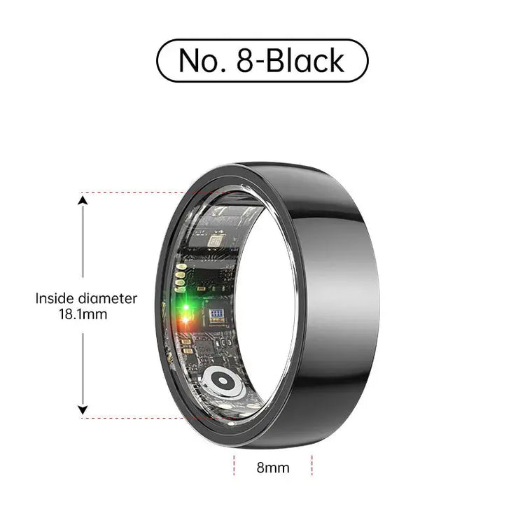 Smart Ring Bluetooth 5.1 Sleep Camera Remote Control Multiple Exercise Modes Wearable Fitness Ring Jewelry and Clovers