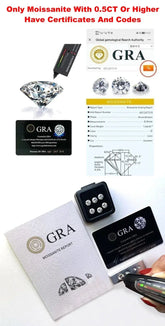 Luxury Total 3.6 Carat moissanite lab Diamonds Rings  Round Brilliant for Women Bride Wedding Band Gift fine dating Jewelry gift Jewelry and Clovers