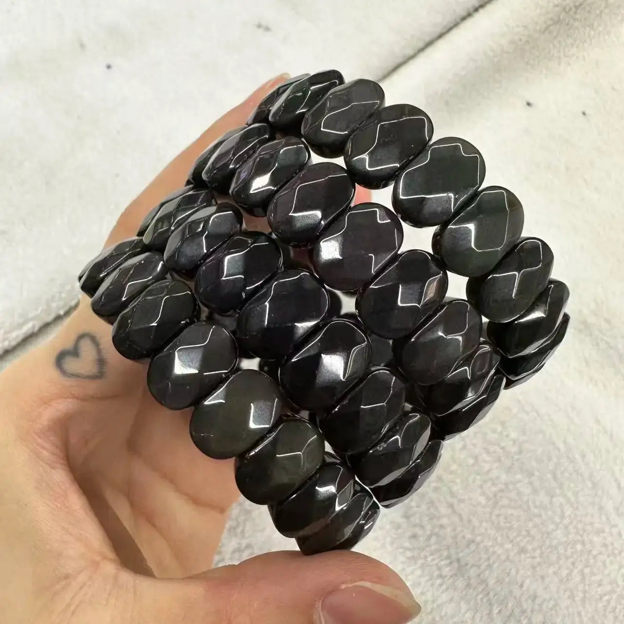 Natural Stone 8*14mm  Faceted Bracelets Lapis Labradorite Crystal  Red Jasper Agate Howlite Rhodonite Unakite For Wholesale Jewelry and Clovers
