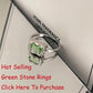 New Fashion Silver Color Green Flower Leaf Rose Daisy Enamel Open Finger Rings For Women Girl Jewelry Gift Dropship Wholesale Jewelry and Clovers