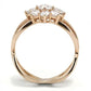 Rose Gold 925 Sterling Silver Ring with AAA Grade CZ