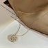 Retro Magnetic Folding Heart Shaped Four Leaf Clover Pendant Necklace Women Love Clavicle Chain Gifts Openable Choker Jewelry Jewelry and Clovers