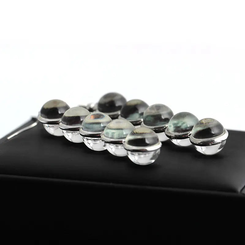 Gemstone Moon Fashion Glass Ball Star Long Earrings Ashley and Clovers