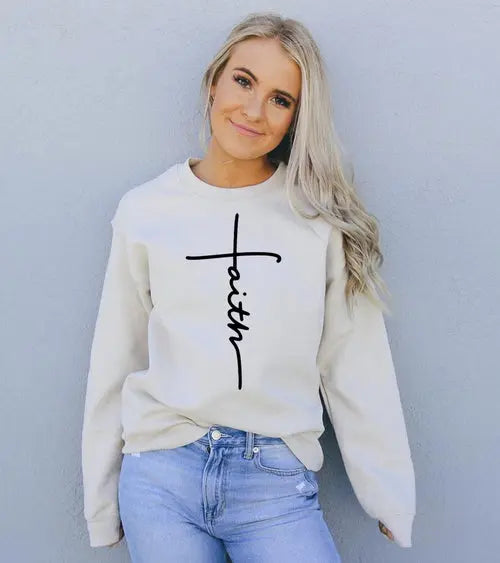 Faith Sweatshirt Jewelry and Clovers