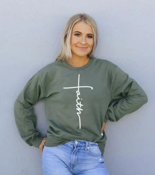 Faith Sweatshirt Jewelry and Clovers
