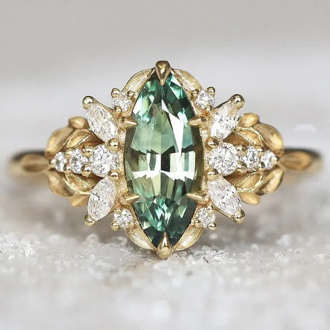 Versatile Minimalist Chanel-inspired Ring With Zircon Inlay Ashley and Clovers
