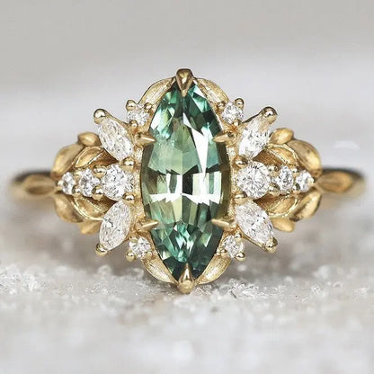 Versatile Minimalist Chanel-inspired Ring With Zircon Inlay Ashley and Clovers